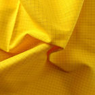 4mm Grid Cotton Polyester Carbon Woven Anti Static  T C Fabric