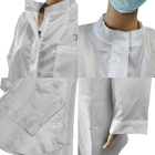 Round Sleeve Pullover Cleanroom Smock Apparels With Reliable Static Dissipation